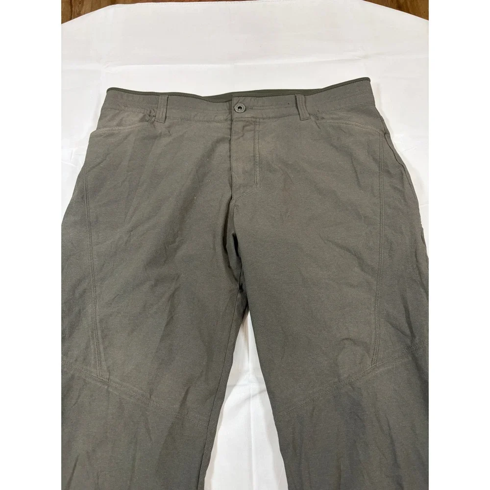 Kuhl Deceptr Mens 38x34 Tapered Hiking Pants Gray Tuff Lite Stretch UPF 50